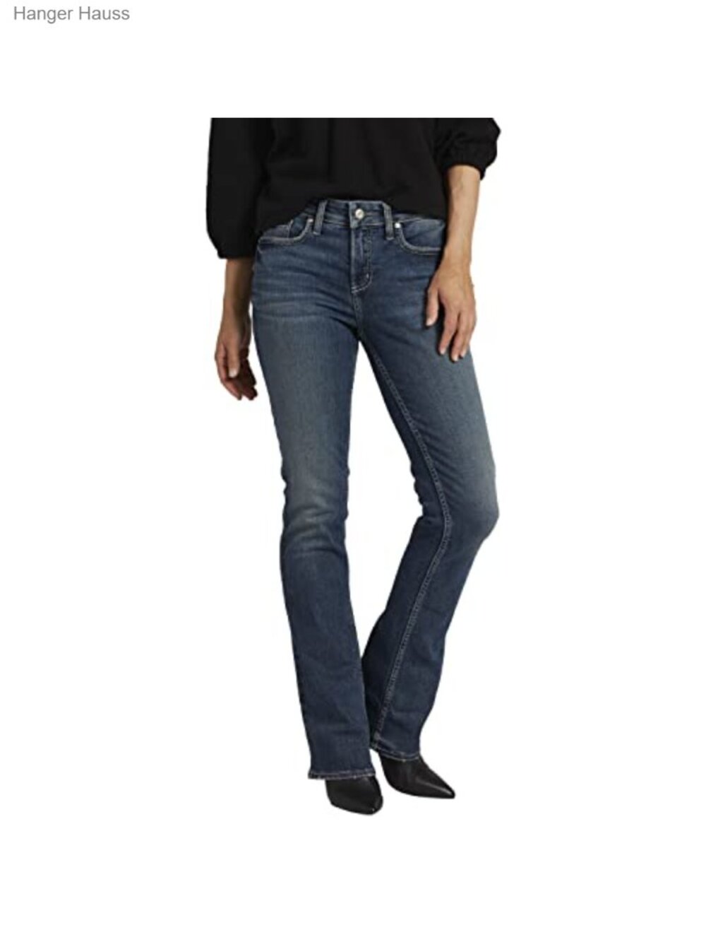 Suki Mid Rise Curvy Fit Bootcut Jeans Stretchy Denim